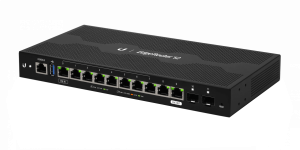 ER-12. UBIQUITI 10-1000 2-SFP USB Console-RJ45 Router Opc-Rack PoE-in inc-24V