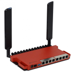 L009UIGS-2HAXD-IN. MIKROTIK 8-1000 1-SFP LCD USB L4 2,4GHz-1W-2x2 PoE-in/out 2-4dBi-Fijas