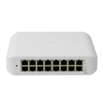 USW-LITE-16-POE. UBIQUITI Switch Desktop 45W-tot 16-1000-8-PoE+48af/52at req-UniFi