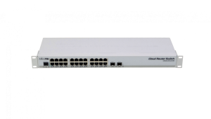 CRS326-24G-2S+RM. MIKROTIK 2-SFP+10G 24-1000 RS232-RJ45 Switch/Layer3-Router Rack L5