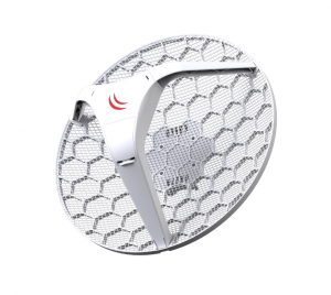 LHG-2. MIKROTIK Grilla2,4GHz 18dBi 18º 25dBm 1-100 2x2 L3 11-30V 391mm inc24V