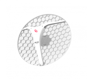 LHGXL-5AC. MIKROTIK Grilla AC 27dBi 7º 28dBm 1-1000 2x2 L3 550mm-Diametro inc24V