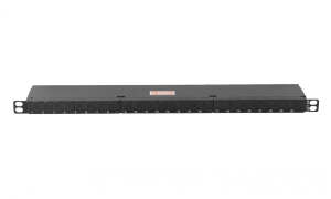 PP6A24-05U. LINKMADE 0,5U 24-RJ45 Cat6A F/UTP S/FTP PatchPanel Blindado