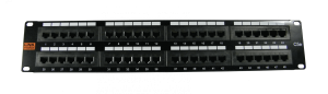 PP548L. LINKMADE 48-RJ45 CAT5E UTP PATCHPANEL 2U UL CERTIFIC
