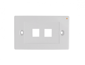 FP2HL. LINKMADE Blanco 2-Keystone Horizontal Faceplate 70x114mm
