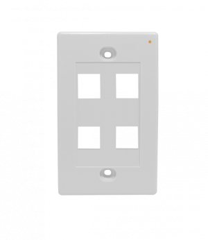 FP4WL. LINKMADE Blanco 4-Keystone Vertical Faceplate 70x114mm