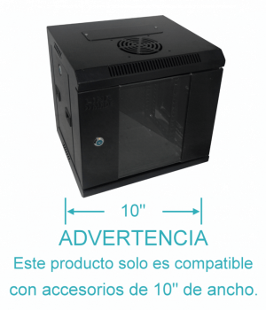 RK1006-3L. LINKMADE RACK 6U 10-PULG-ANCHO 30CM-FONDO NEGRO