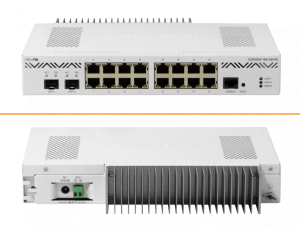 CCR2004-16G-2S+PC. MIKROTIK VentPasiva 4-1,2GHz 16-1000 2-SFP+10G L6 2/36-57VDC inc/1x48V