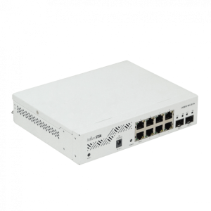 CSS610-8G-2S+IN. MIKROTIK 2-SFP+10G 8-1000 Switch SwOS-Lite Rack inc24V PoE-in 12-57V